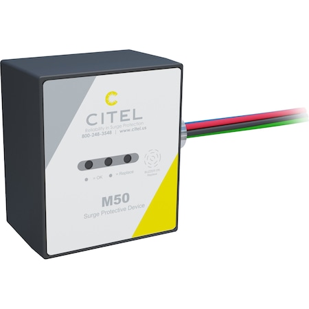 Citel M50-600D-A, Branch Panel Protector, 600V & 690V, 3W+G Delta, 50kA, UL Type 1/2 M50-600D-A